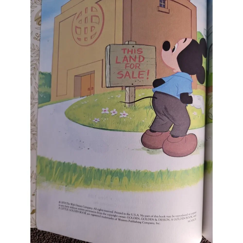 Mickey Mouse and the Great Lot Plot Children's‎ Book Vintage 1974